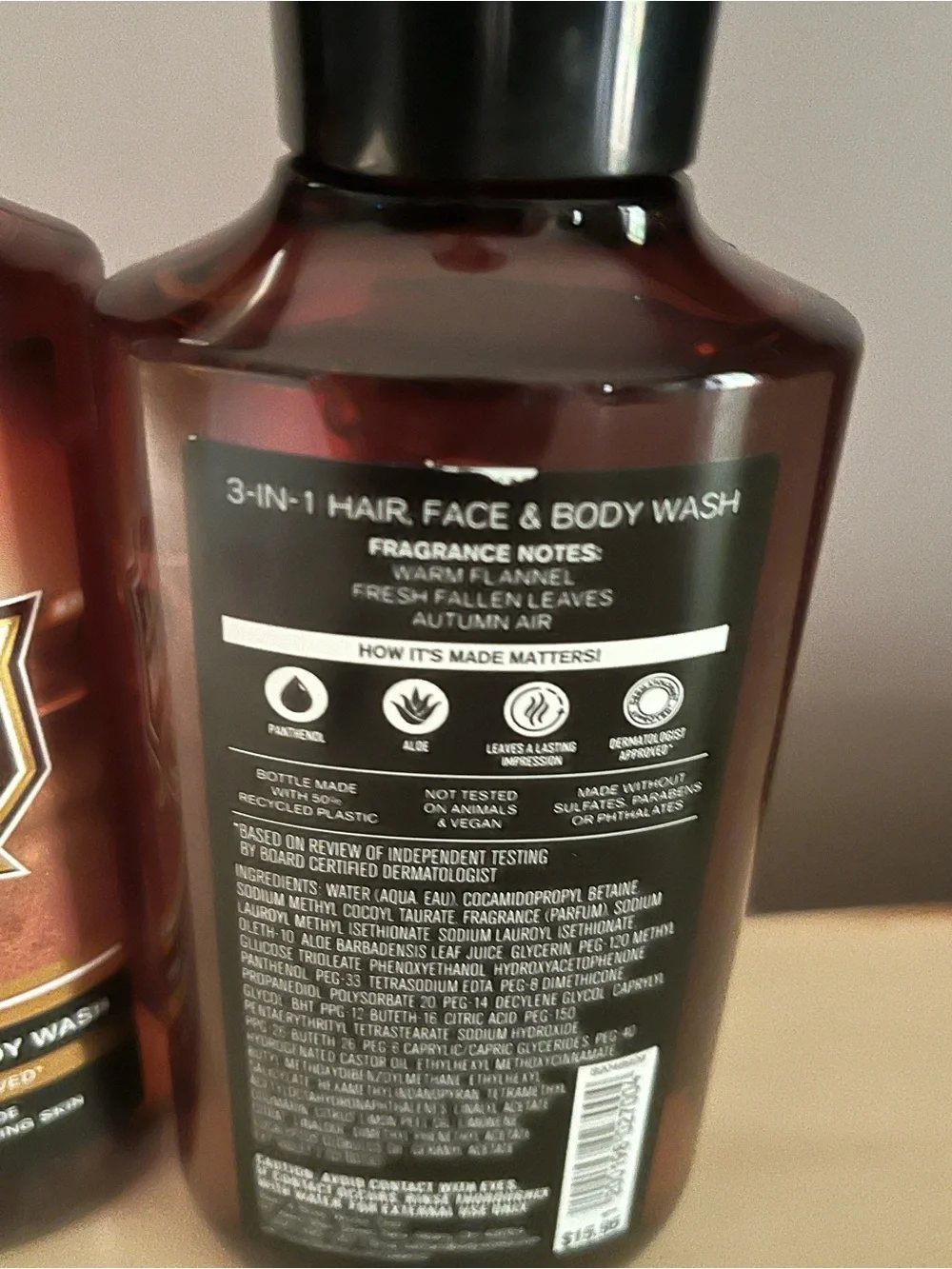 Men’s Bath & Body Works Men’s Shop Football   Season In 1 Hair Face Body Washes